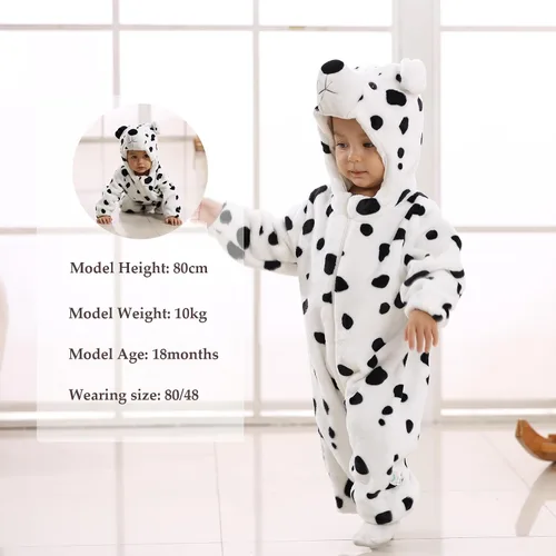 Vista 6 de TONWHAR Unisex-Baby Animal Onesie Costume Cartoon Animal Outfit Homewear Kids' One-Piece Rompers