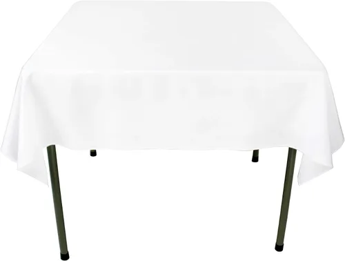 Vista 21 de GEFEII Servilletas de tela de poliéster sólido de 18 x 18 pulgadas para cocina, mantel rectangular cuadrado redondo para bodas, fiestas