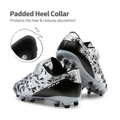 Vista 4 de DREAM PAIRS Zapatos de fútbol para niños y niñas, zapatos de fútbol para niños pequeñosniños grandes