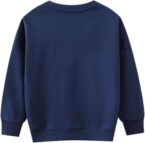 Vista 72 de Sudaderas para niñas pequeñas, cuello redondo, sin botones, de manga larga, para invierno, casual, ropa 2T-7T, Dinosaurio