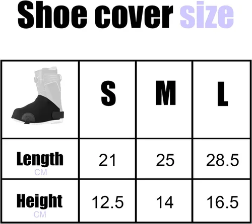 Vista 2 de Qchengsan Fundas para botas, cubierta para botas de esquí, fundas de zapatos para nieve, mantiene los calentadores de pies y calentadores, regalos