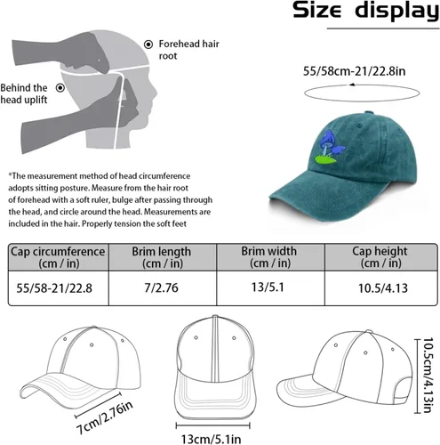 Vista 3 de devor Sombreros de setas para papá, sombreros gráficos para mujer