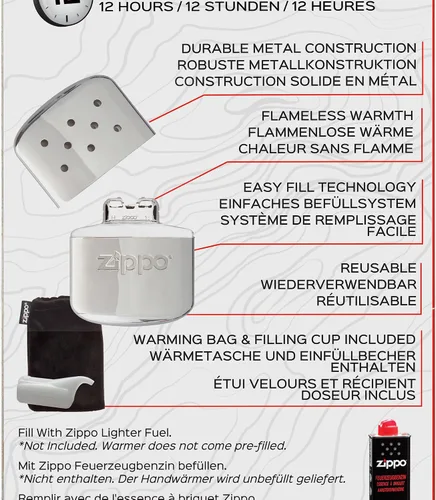 Vista 4 de Zippo Calentador de manos rellenable de 12 horas