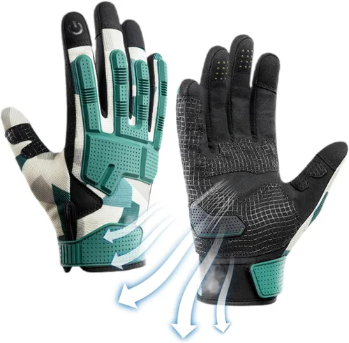 Vista 9 de Cycling Gloves, 1 Pair Bicycle Gloves, Non Slip Spring Gloves with Touch Sensitivity, Anti Collision Sports Women Gloves, Sports Fishing Hand coveer