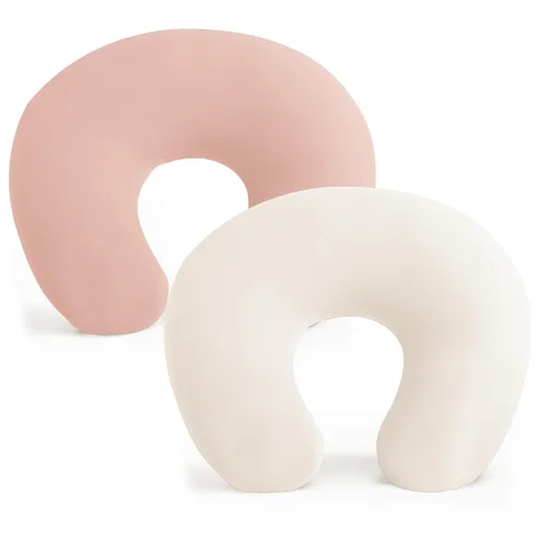 Vista 13 de Konssy Paquete de 2 Fundas para Almohada de Lactancia, Funda de Lactancia Elástica y Suave para Amamantar, Funda de Almohada para Bebés Niñas Niños