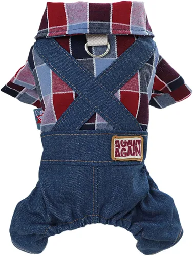 Vista 33 de Ropa para perros de verano con lazo, camisas elegantes para mascotas para perros pequeños, niños y niñas, cachorros, overol clásico, traje clásico