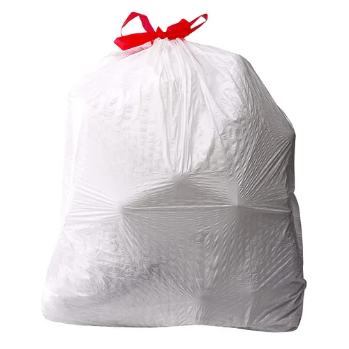 Vista 2 de Amazon Basics Flextra Strength - Bolsas de basura altas con cordón para cocina, aroma fresco, resistentes a desgarros, 13 galones, 50