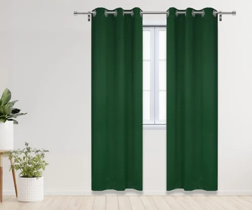 Vista 30 de YOUR CHAIR COVERS - Cortinas opacas de poliéster con ojales - (negro 52 x 63 pulgadas - juego de 2) - para oscurecer la habitación, dormitorio, sala