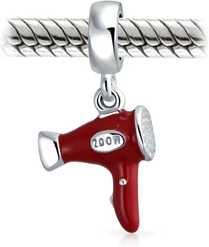 Vista 2 de Fashion Diva Hair Stylist Dresser Salón de Belleza Peine Tijeras Cuelgan Charm para Mujeres Plata de Ley .925 Se adapta a Pulsera Europea