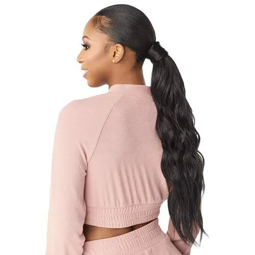 Vista 5 de Sensationnel Instant Updown Halfwig Pony - Iud 5 4 estilo en 1 media peluca y cordón de pony (T1B/4) 4 Style In 1, Pony Wrap, Up-do, Half-up