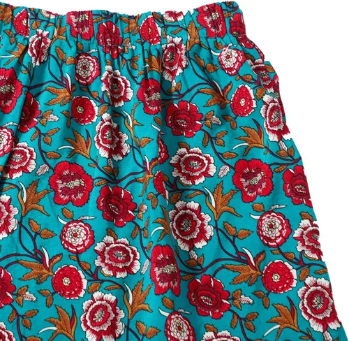Vista 57 de Milumia Women Boho Vintage Floral Print Long Skirt Summer Tiered Maxi Skirt