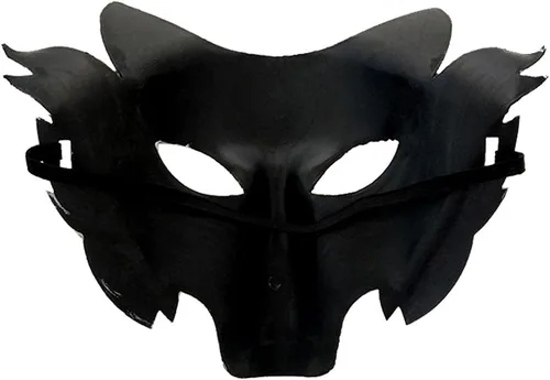 Vista 4 de Suministros de rendimiento de Halloween, máscara de cabeza de lobo de animales, accesorios