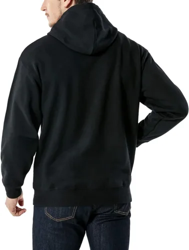 Vista 2 de TSLA - Sudadera con capucha deportiva de alto rendimiento de vellón para hombre, mezcla de algodón