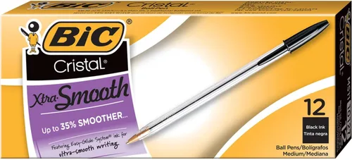 Vista 6 de BIC Cristal Xtra, Bolígrafo suave, Negro 12