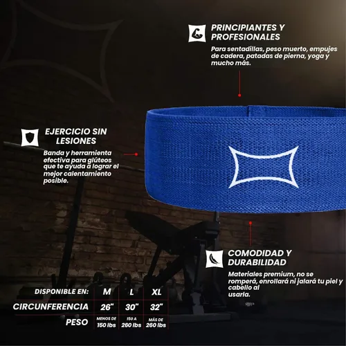 Vista 3 de Bandas de resistencia Mark Bell Sling Shot Hip Circle para hacer ejercicio (Nivel 2)