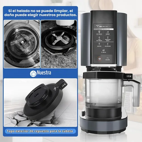 Vista 5 de Tapa exterior del cuenco para máquina de helados NC301 (sin paleta)
