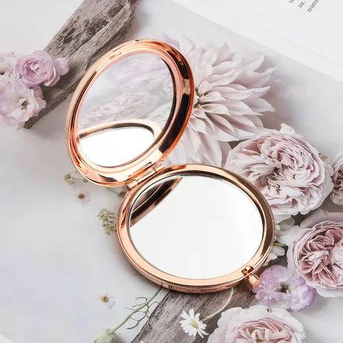 Vista 3 de WSNANG Espejo de maquillaje para madre de la novia, espejo compacto para mamá, regalos sentimentales, regalo de recuerdo de boda (para madre espejo)