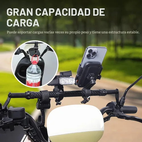 Vista 7 de 1 barra transversal para motocicleta, extensión de manillar ajustable de 11.8 a 17.7 pulgadas para soporte de montaje de teléfono, extensión