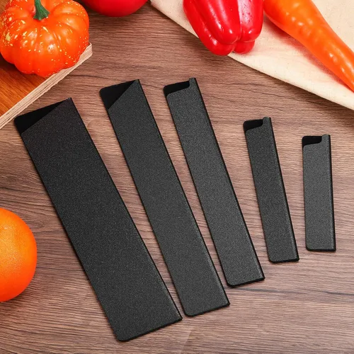Vista 6 de uxcell Juego de 5 protectores de borde de cuchillo ABS fundas para cuchillos Funda para cuchillos, protector de cuchilla, funda universal
