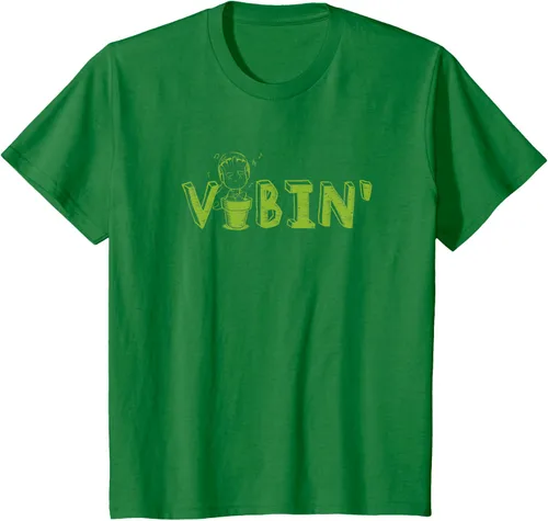 Vista 31 de Marvel Groot Vibin' Headphones Guardians of the Galaxy Camiseta, Negro