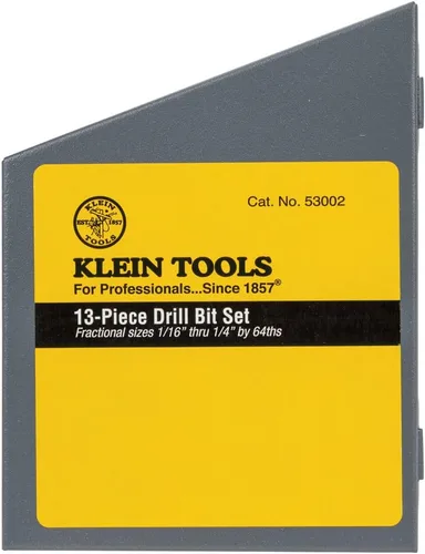Vista 7 de Klein Tools 53002 Juego de brocas de punta regular, 13 piezas, fabricado en Estados Unidos