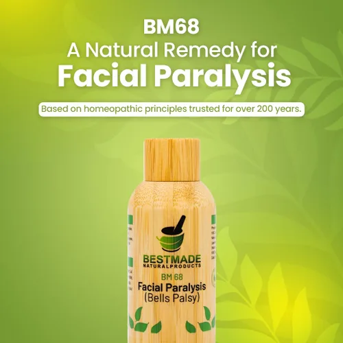 Vista 2 de Bestmade Remedio natural para parálisis facial BM68 - Ayuda con la parálisis de Bell, caída facial, ojos desgarrados y pérdida de gusto, gotas