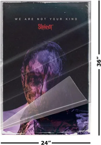 Vista 2 de Slipknot - Póster musical (We are Not Your Kind, portada del álbum, cara - máscara) (tamaño: 24 x 36 pulgadas) (póster laminado)