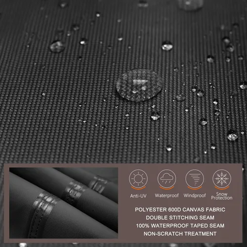 Vista 3 de ULTCOVER Cubierta vertical impermeable para ahumador eléctrico de 30 pulgadas para la mayoría de los ahumadores cuadrados de gas propano de hasta 19