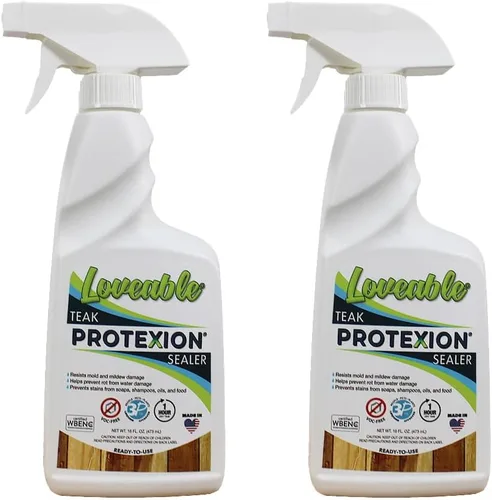Vista 16 de EcoDecors Loveable - Botella de spray de aceite de teca de 24 onzas, paquete de 2 Perfect for teak patio furniture, shower benches, garden