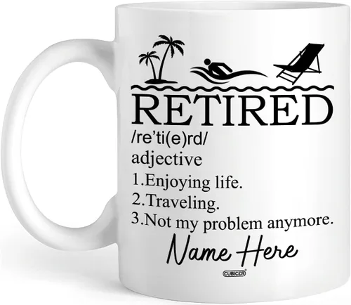 Vista 22 de CUBICER Taza de café de cerámica negra personalizada, tazas divertidas con refranes, regalos de Navidad para mujeres, gerentes, hombres y adultos