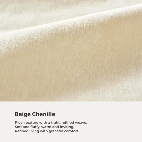 Vista 9 de Recci Base de cama tapizada de tamaño matrimonial con cabecero alto con Chenille beige