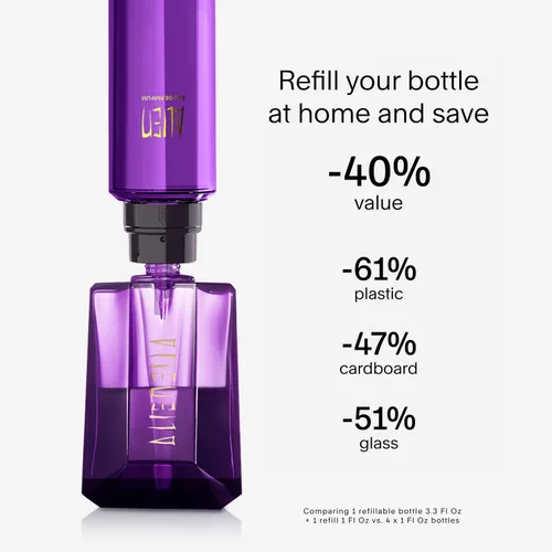 Vista 5 de Mugler Alien - Eau de Parfum - Perfume para mujer - Floral y amaderado - Con jazmín, madera y ámbar - Fragancia de larga duración Fragrance With