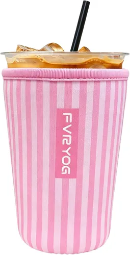 Vista 111 de Reusable Insulated Neoprene Iced Coffee Sleeves for Iced Coffee Cups, Coffee Coolies sleeves for Iced & Hot Drinks