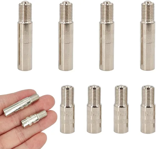 Vista 8 de Kit de extensión de vástago de válvula de 0.748 in, extensor de válvula de neumático de latón de alta calidad para facilitar el inflado