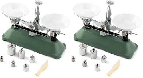 Vista 9 de QWORK Balanza de Equilibrio, 200g / 0.2g, Mini Balanza de Haz Triple de Laboratorio para Herramienta Didáctica