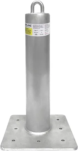 Vista 11 de Frontline Fall Protection Anclaje de techo comercial RO12 de 12 pulgadas Punto de anclaje para techos de acero galvanizado cumple con OSHA y ANSI