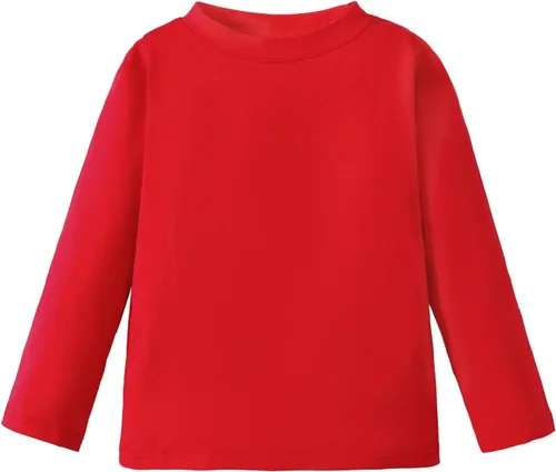 Vista 10 de Magic Park 6M-14Y Camiseta de manga corta y larga para bebés, camiseta de manga larga para niños, camisetas de color sólido para niños y niñas