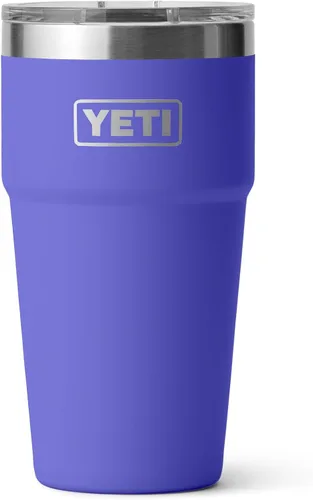 Vista 15 de YETI Rambler - Vaso apilable de 20 onzas, acero inoxidable, aislado al vacío con tapa MagSlider Verde mar