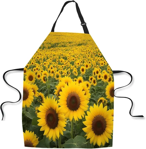 Vista 12 de Delantal de Cocina de Cocina Tiburón Marino Verde Delantal de Cocina para Hornear Chef Delantal Impermeable para Mujeres Hombres 31X27 Pulgadas