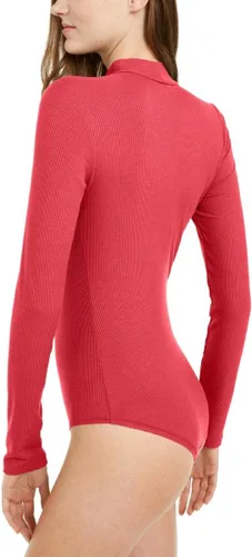 Vista 2 de Self Esteem Body de cuello alto falso para mujer Juniors Rosa Talla S, Mauvewood