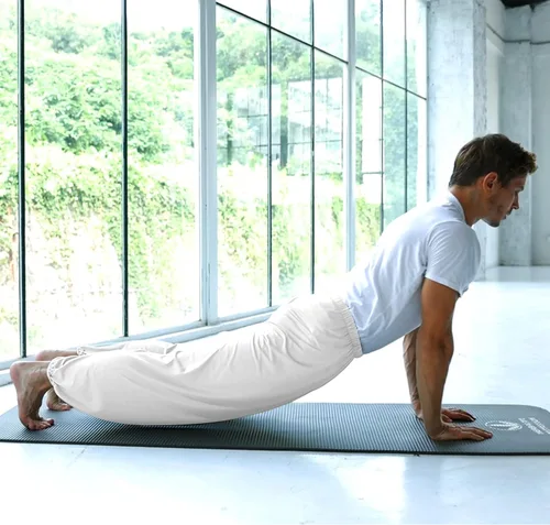 Vista 9 de Rela Bota Pantalones de yoga de moda para hombre, pantalones casuales con cintura elástica, pijamas holgados, pantalones harén