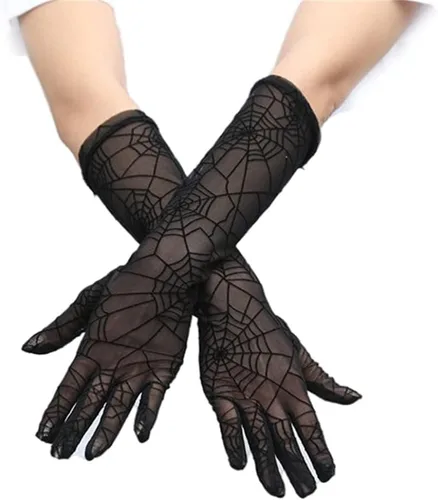 Vista 9 de Guantes de encaje de muchos estilos para mujeres o niñas Manga de brazo ahuecada años 80