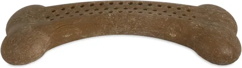 Vista 2 de Pet Qwerks Flavorit Wood BarkBone - Hueso de perro rellenable para masticadores moderados, sabor a menta, 6.75 pulgadas