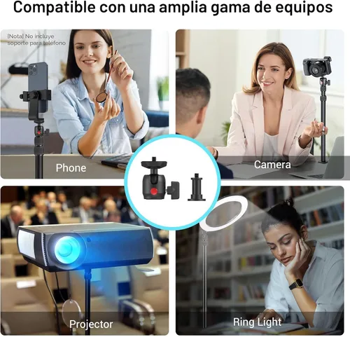 Vista 2 de SMALLRIG Soporte C para cámara, trípode de mesa ajustable de 15 a 35 Soporte de luz de abrazadera C de mesa para cámara web, cámara réflex