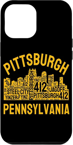 Vista 26 de Carcasa para iPhone 16 Pittsburgh Pennsylvania Steel City Skyline 412 Yinz Home