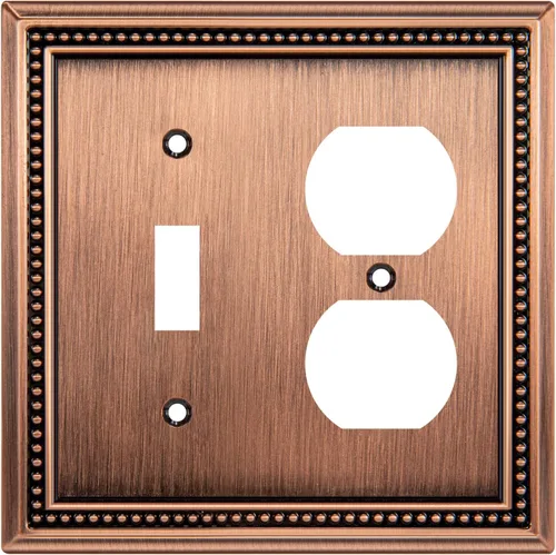 Vista 51 de Henne Bery Sunken Pearls Placa de Pared Decorativa de Servicio Pesado Placa de Interruptor Cubierta de Tomacorriente