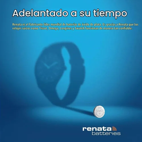 Vista 4 de Baterías de reloj Renata #390 5Pcs
