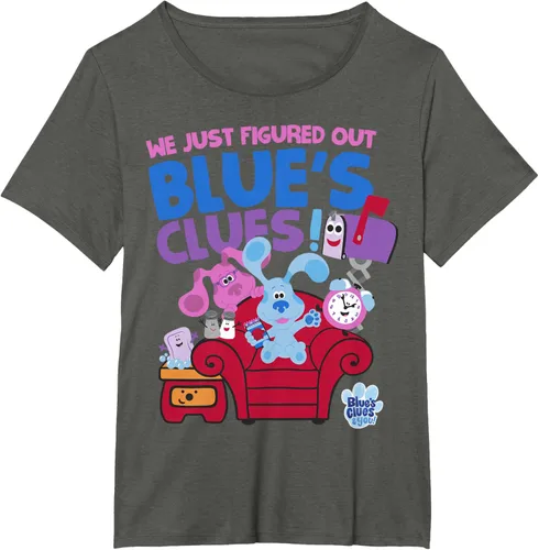 Vista 54 de Blue's Clues & You Group Shot Just Figured Out Blue's Clues Camiseta Negro