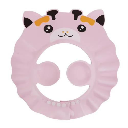 Vista 10 de 2 piezas de gorro de ducha para bebé, sombrero de baño ajustable para bebés, protección para orejas de baño, protección para la cabeza, champú