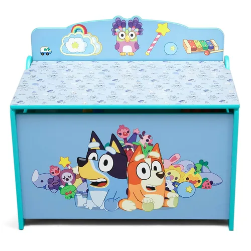 Vista 4 de Delta Children - Caja de juguetes de lujo Bluey Azul